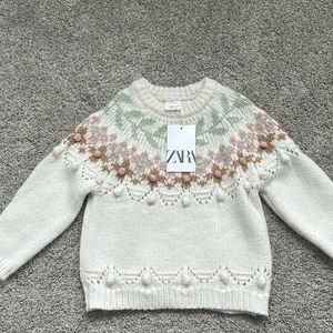 NWT Zara Kids Sweater SZ 4-5.